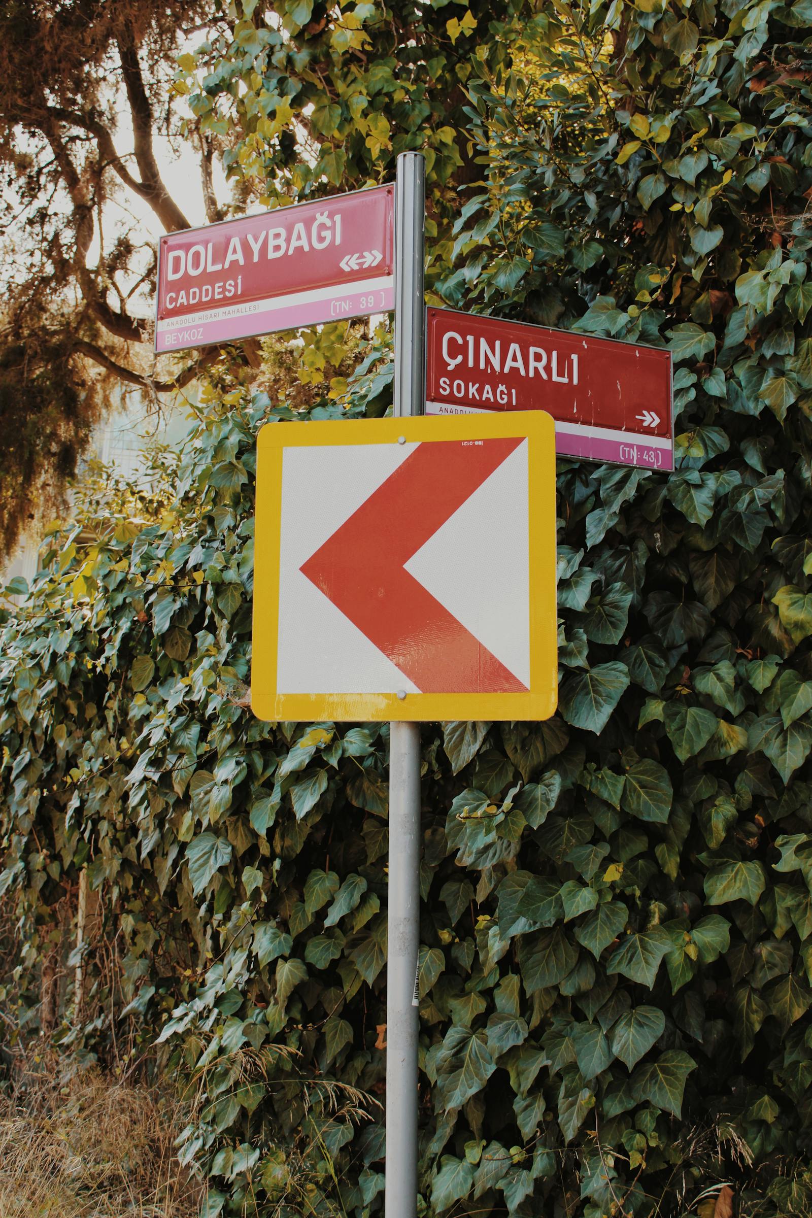 Directional road sign used to represent choosing the correct redirect status code