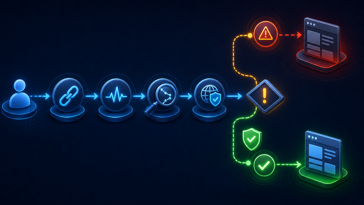 Broken link monitor to failover workflow