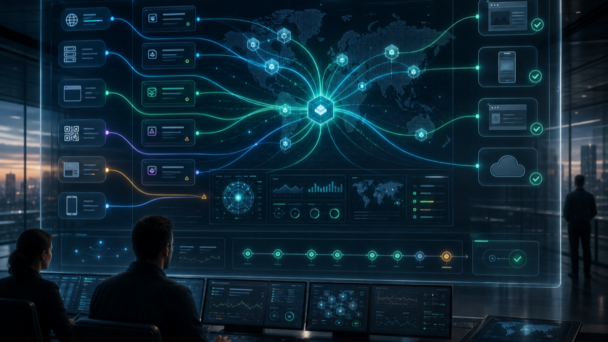 A redirect management control plane routing website migration, domain forwarding, campaign, and app traffic at the edge